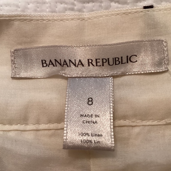 Banana Republic 2 piece set, 100% linen, skirt sz 8, top petite large, WAYFINDER - Picture 9 of 15